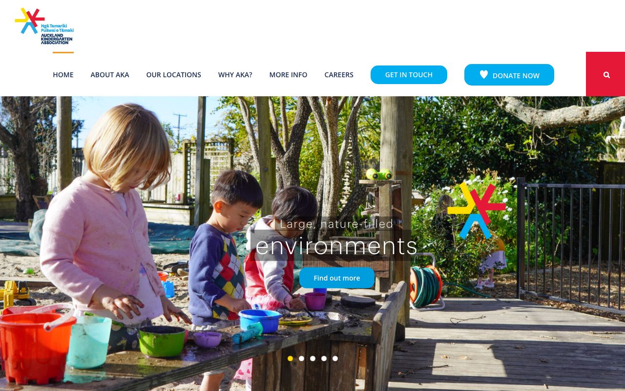 Preview of Glen Eden Kindergarten's website