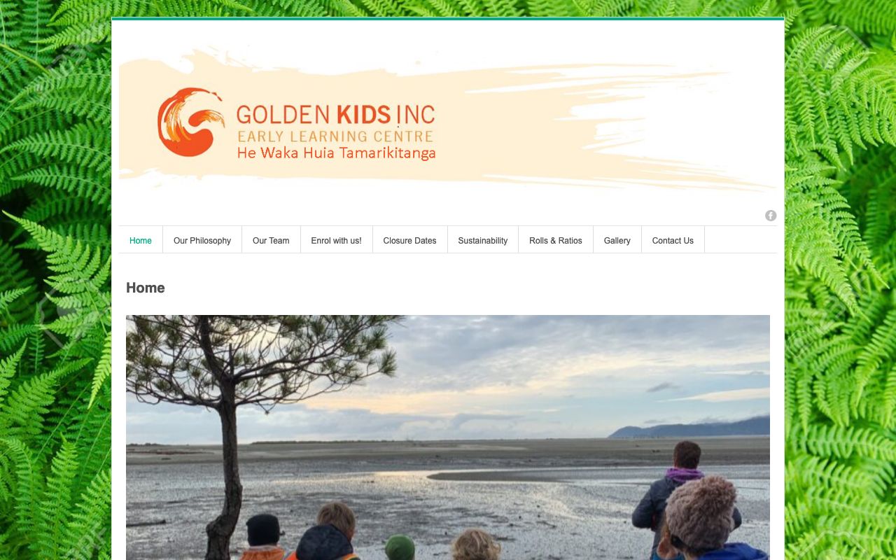 Preview of Golden Kids - Early Learning Center's website