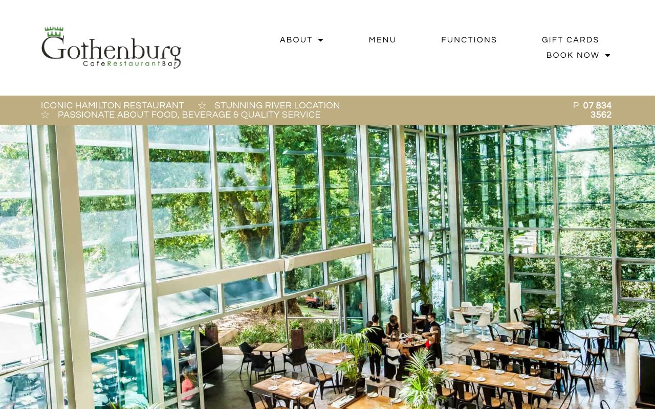 Preview of Gothenburg Cafe Restaurant Bar's website