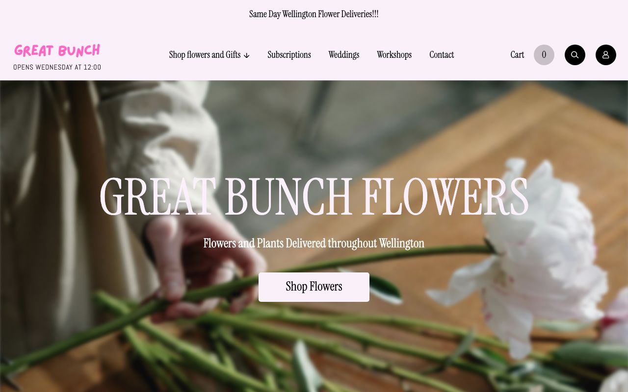 Preview of Great Bunch Flowers's website