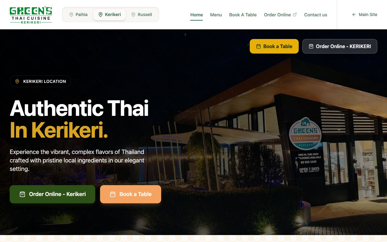 Preview of GREENS's website