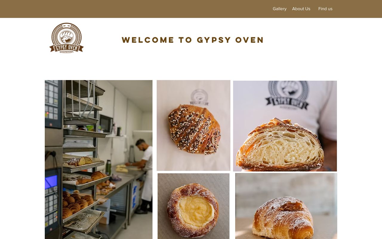 Preview of Gypsy Oven's website