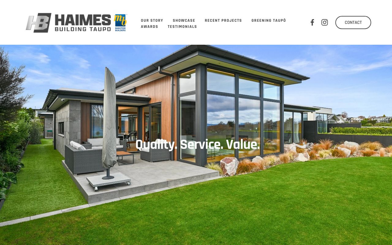 Preview of Haimes Building's website