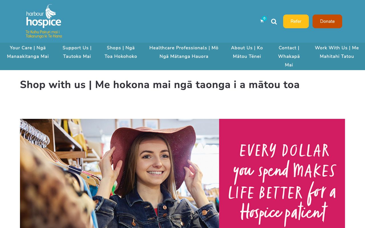 Preview of Harbour Hospice Shop's website