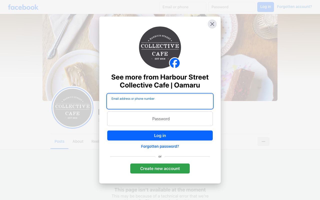 Preview of Harbour Street Collective Cafe's website
