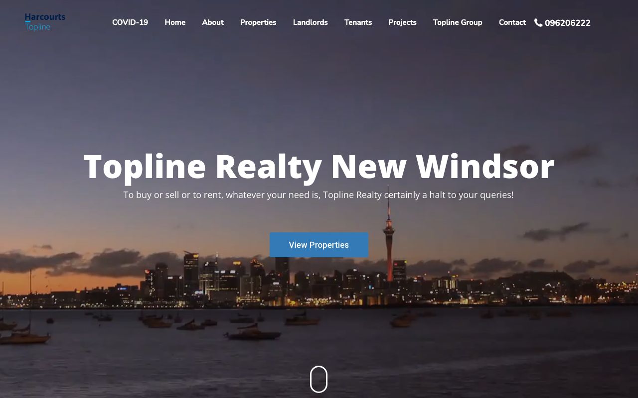 Preview of Harcourts Topline's website