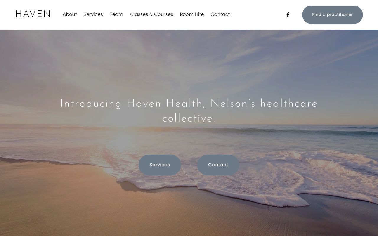 Preview of Haven Health Collective's website