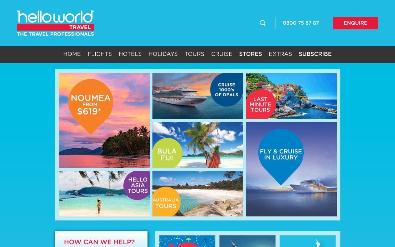 Preview of helloworld's website