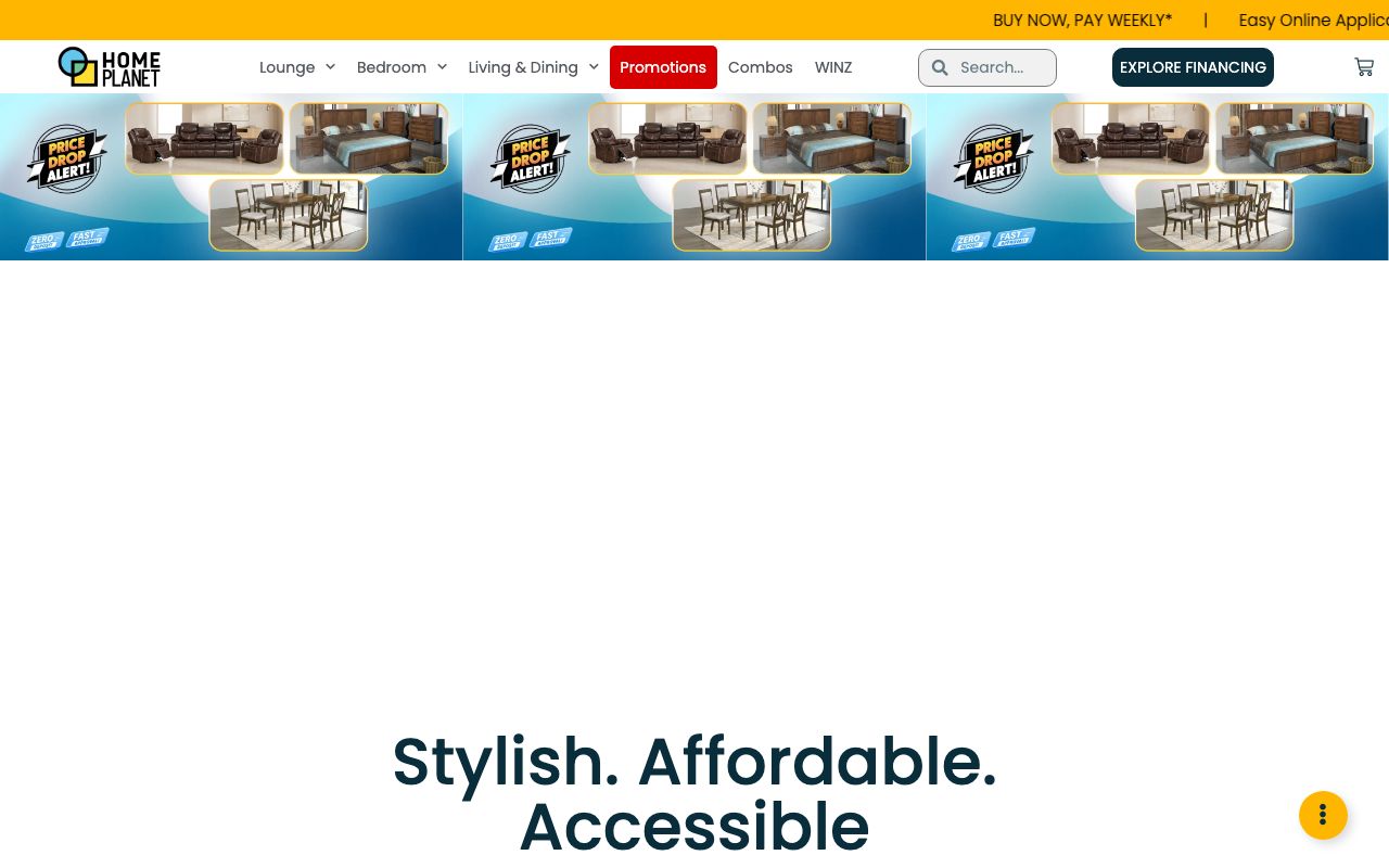 Preview of Home Planet's website