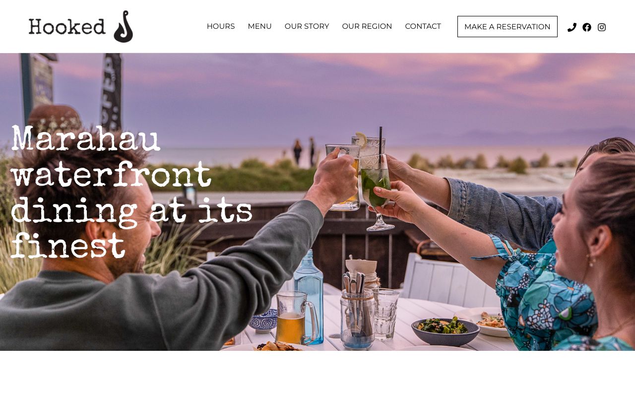 Preview of Hooked's website