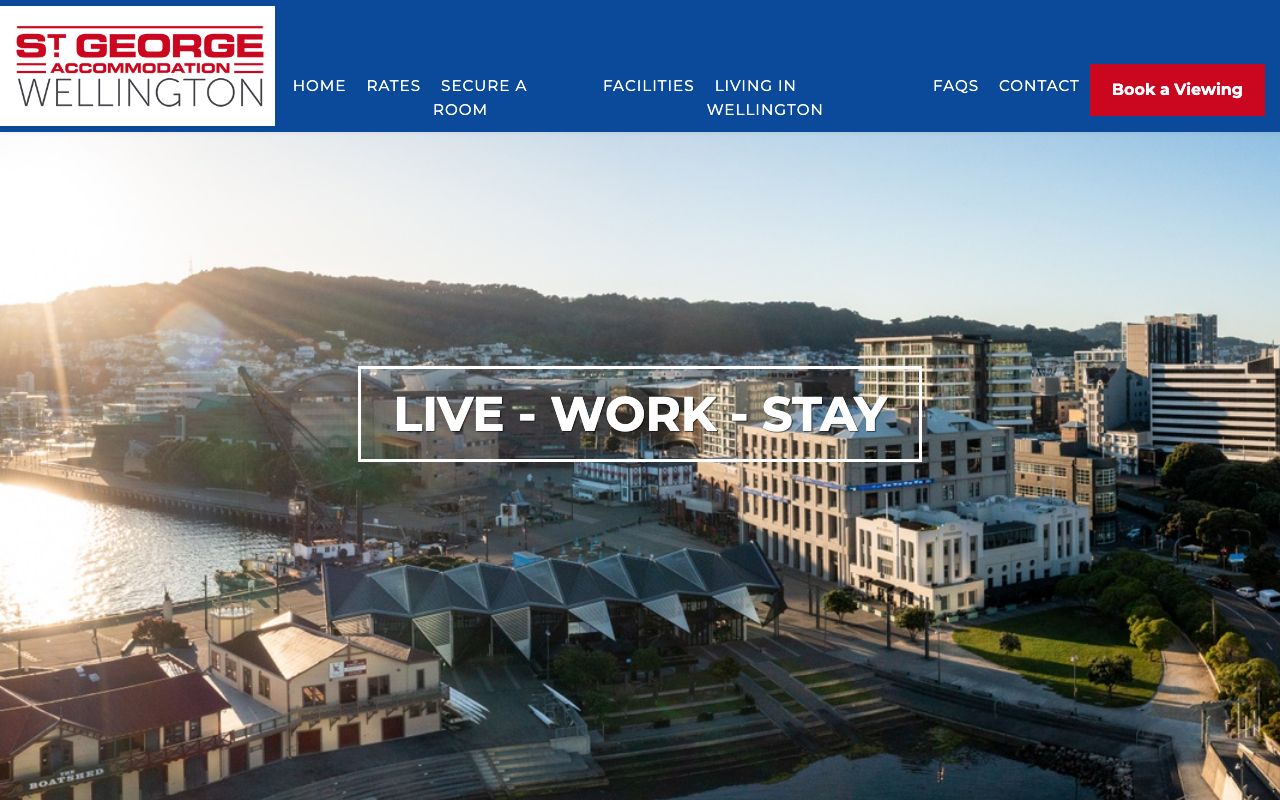 Preview of Hotel St. George's website