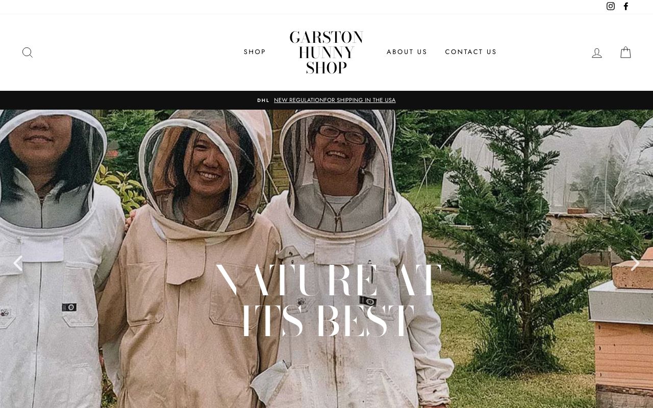 Preview of Hunny Shop's website