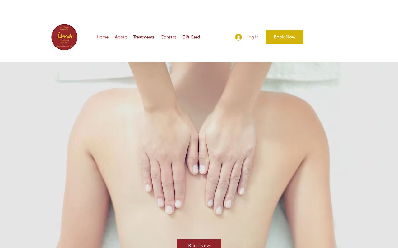 Preview of Ima Asian Spa's website