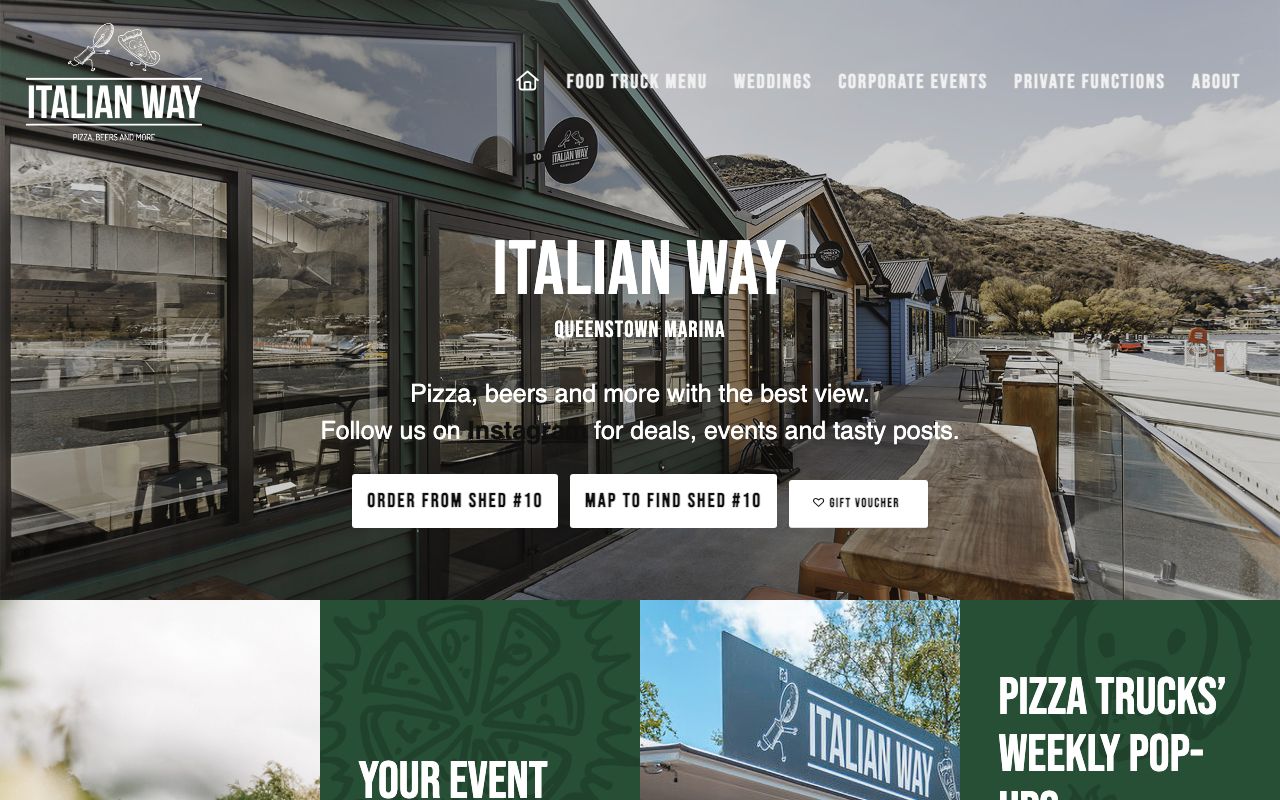 Preview of Italian Way's website