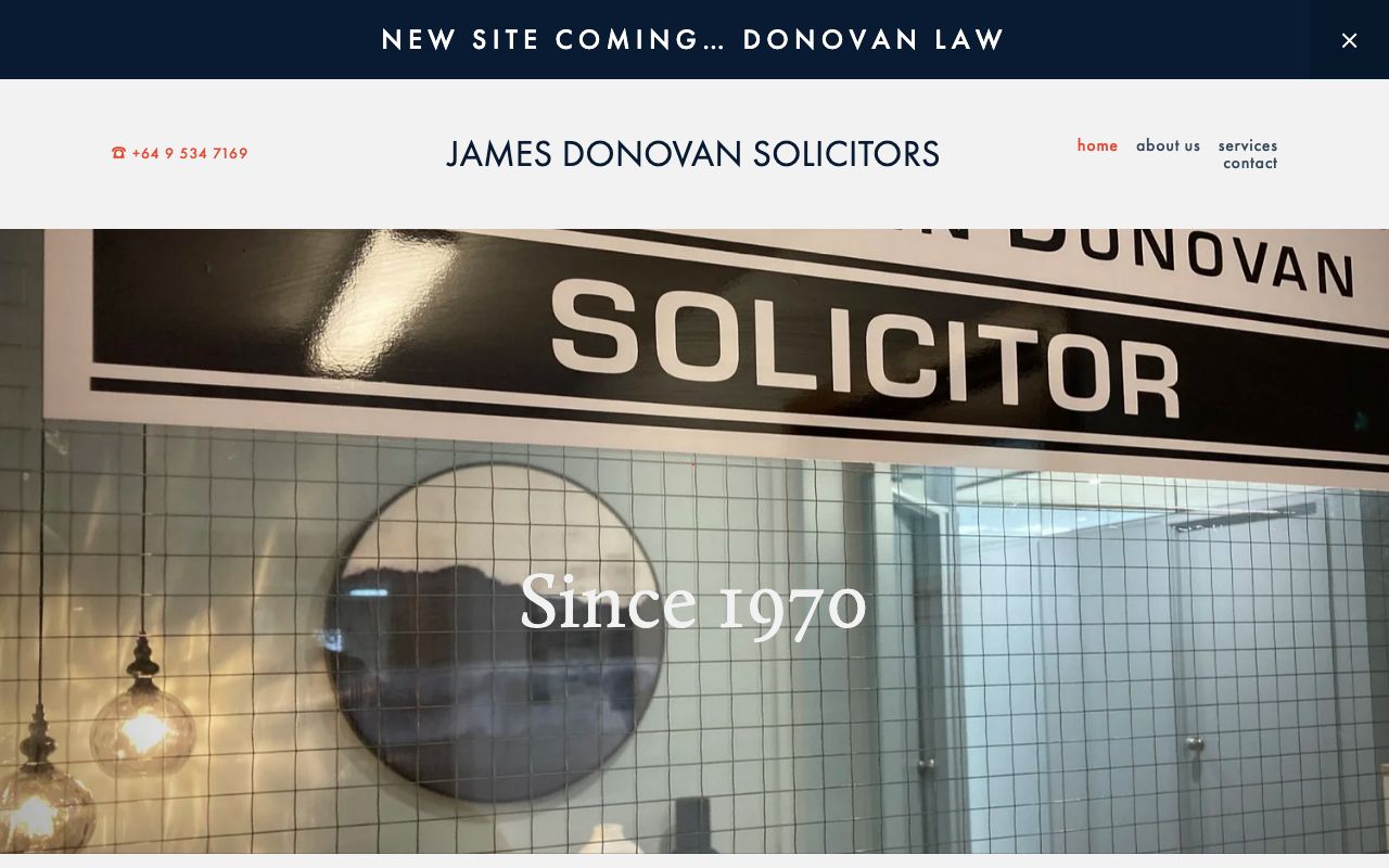 Preview of James Donovan Solicitors's website