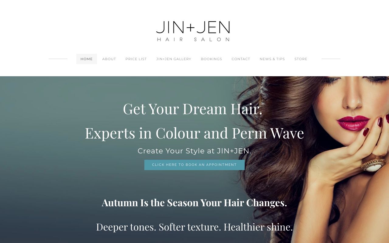 Preview of Jin+Jen's website