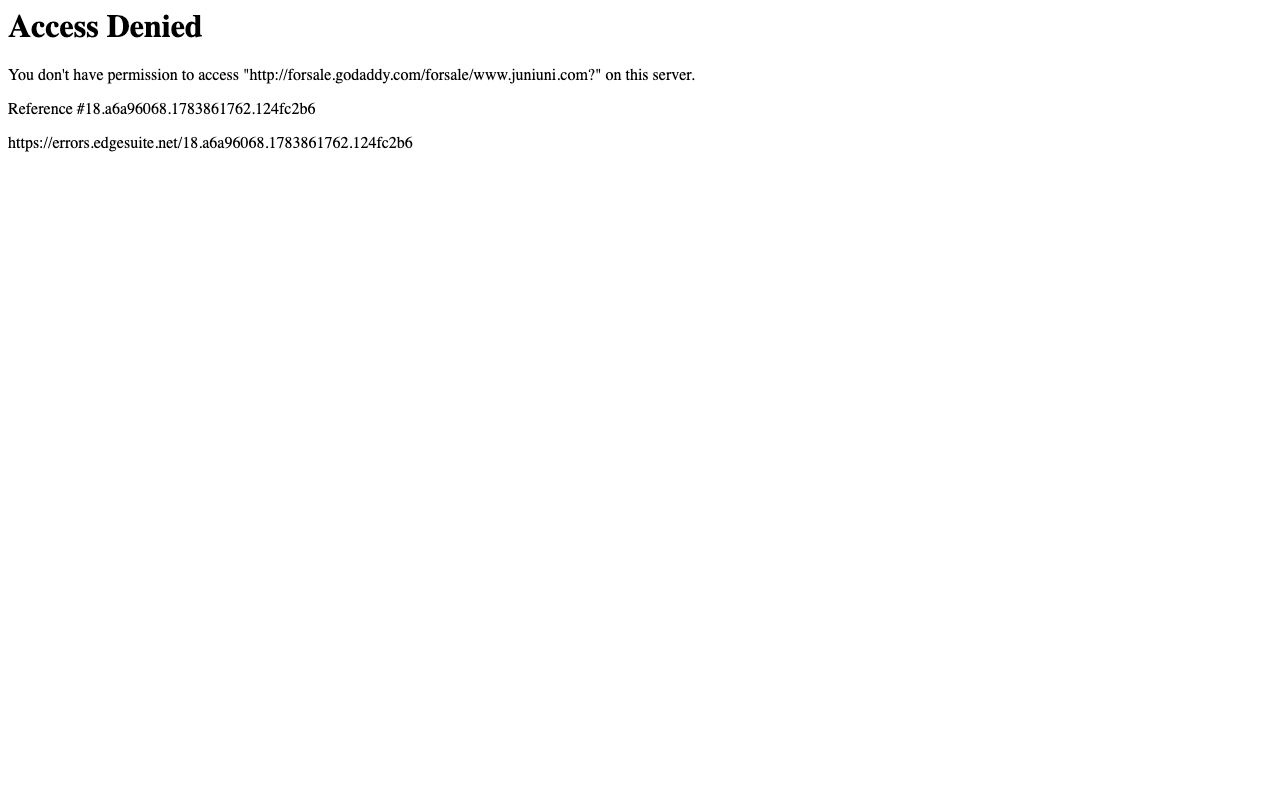 Preview of Juni Uni Preschool's website