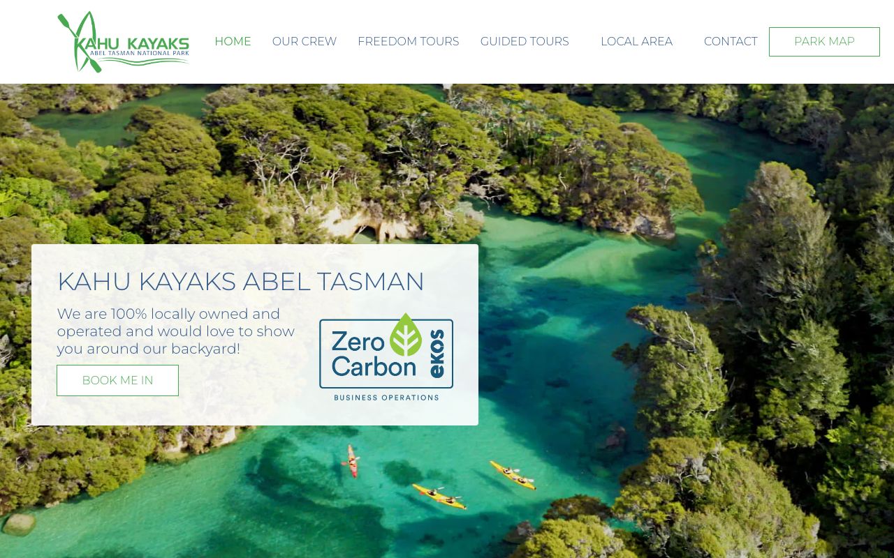 Preview of Kahu Kayaks's website