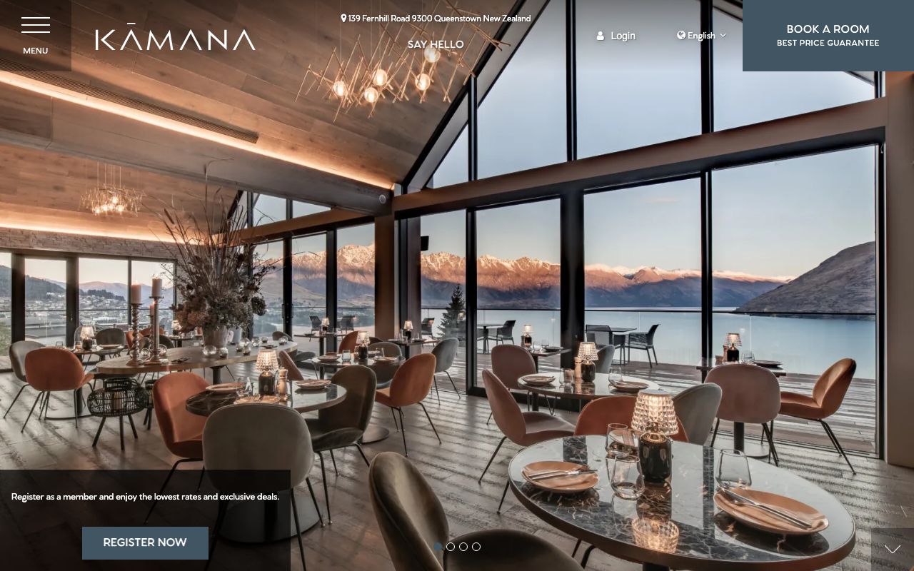 Preview of Kamana Lakehouse's website