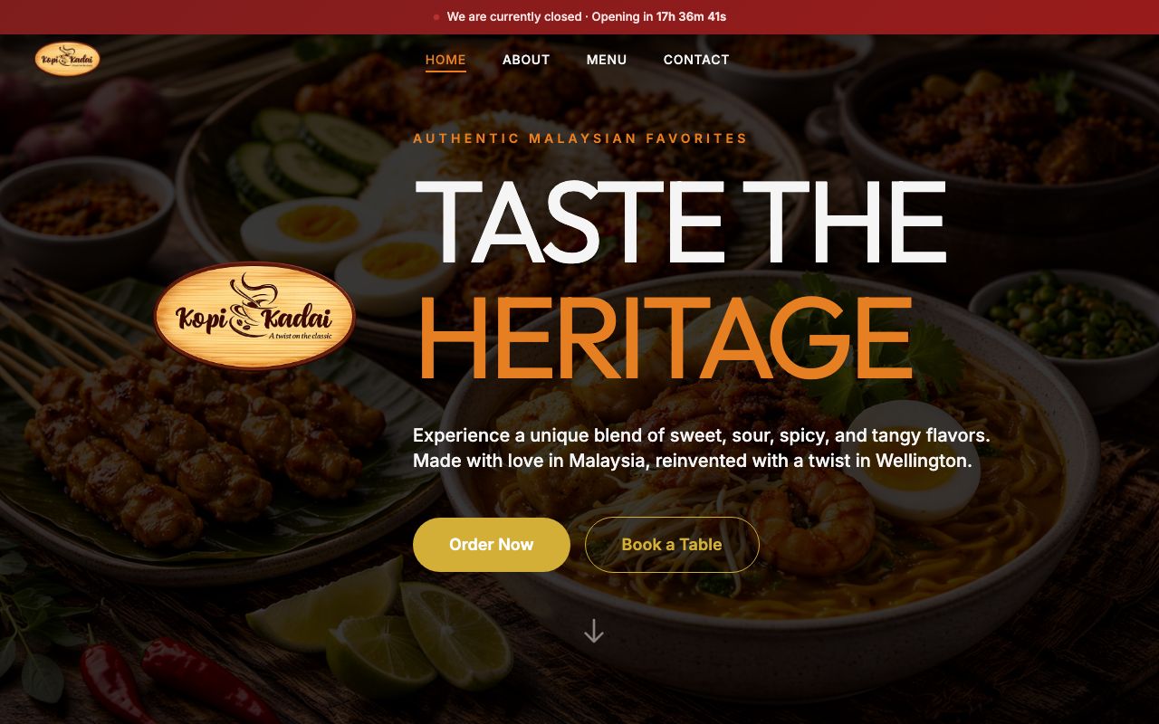 Preview of Kanama Kopi Kadai's website
