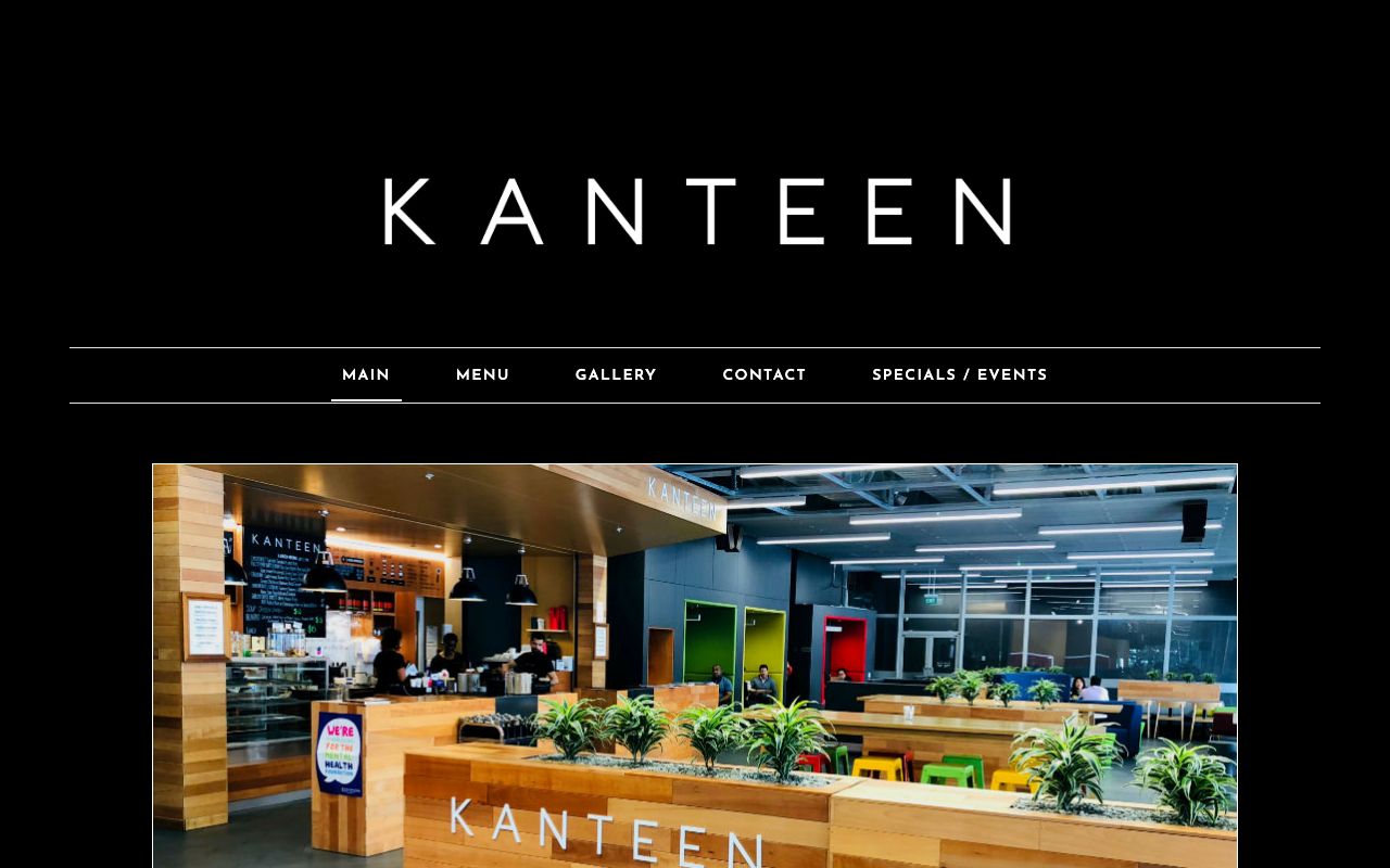 Preview of Kanteen's website