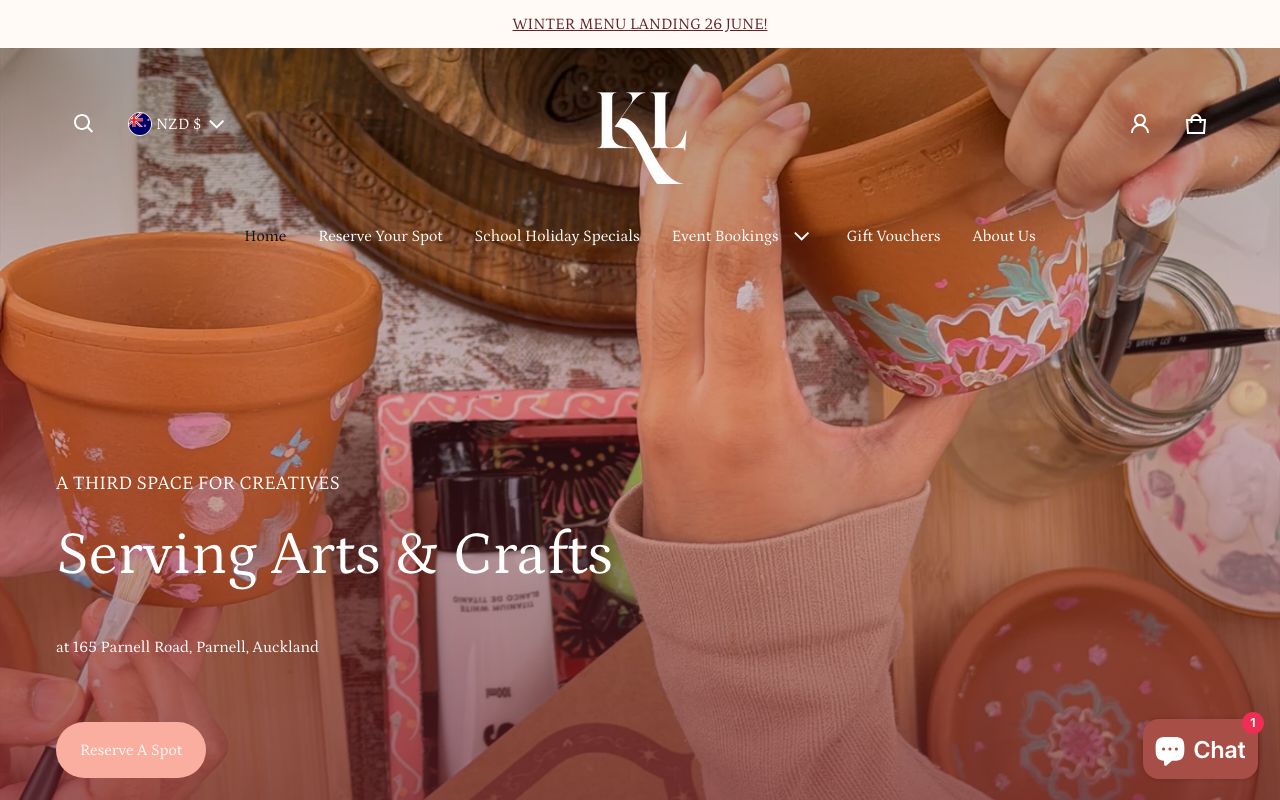 Preview of Karigar Lane's website