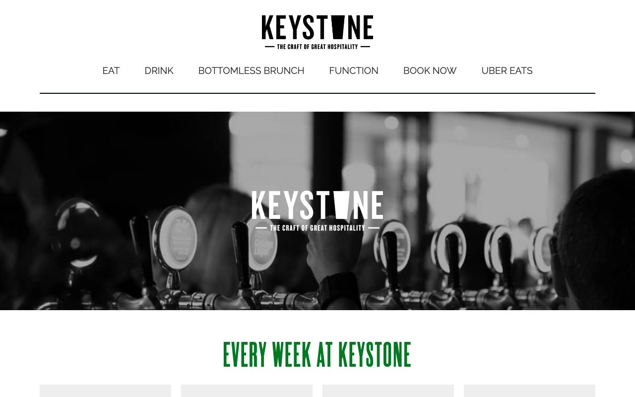 Preview of Keystone's website