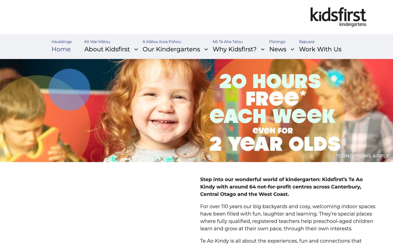 Preview of Kidsfirst Terrace's website