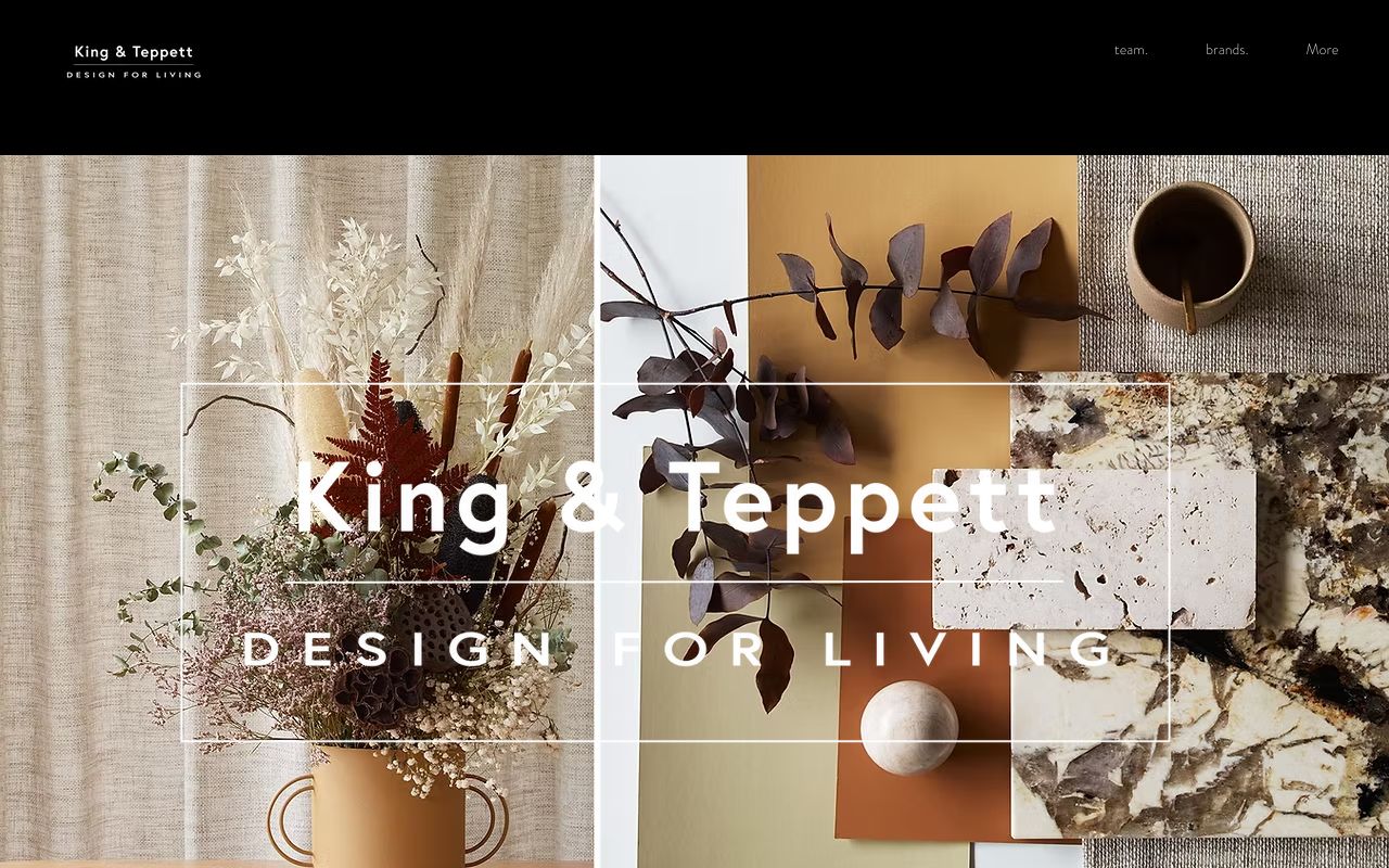 Preview of King & Teppett's website