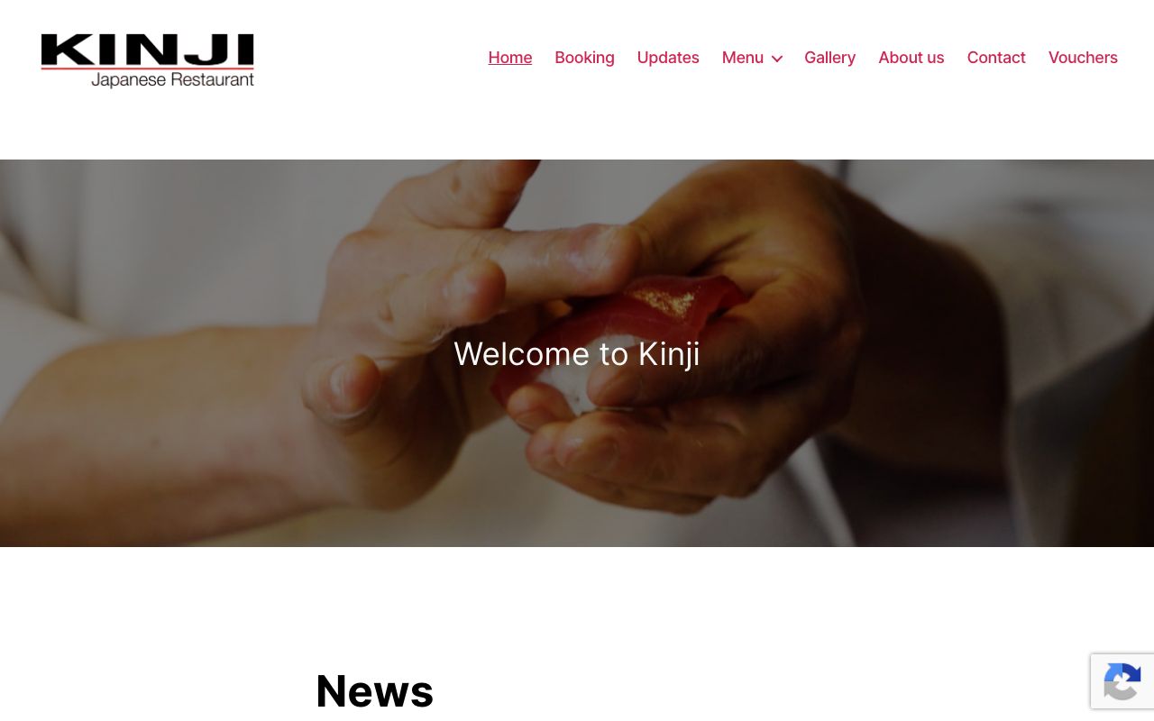 Preview of Kinji Japanese Restaurant's website