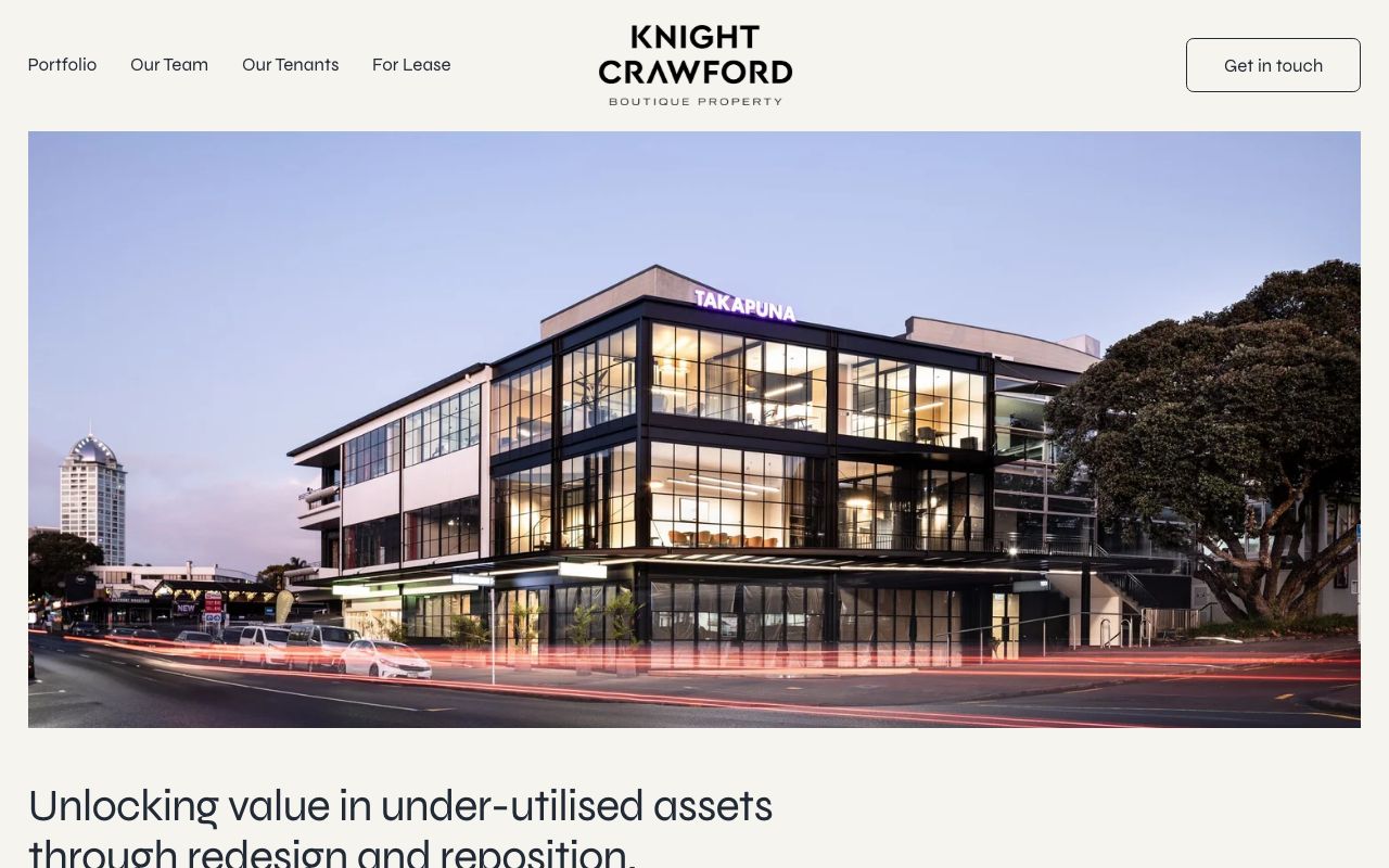 Preview of Knight Crawford's website