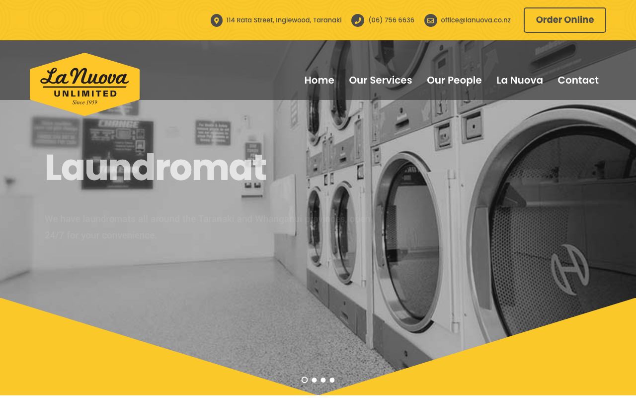Preview of La Nuova's website