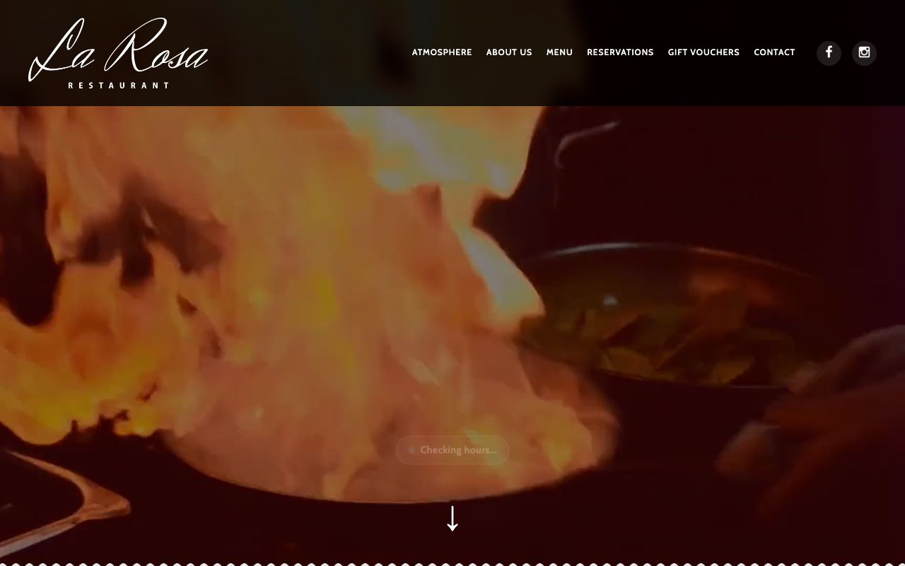 Preview of La Rosa's website