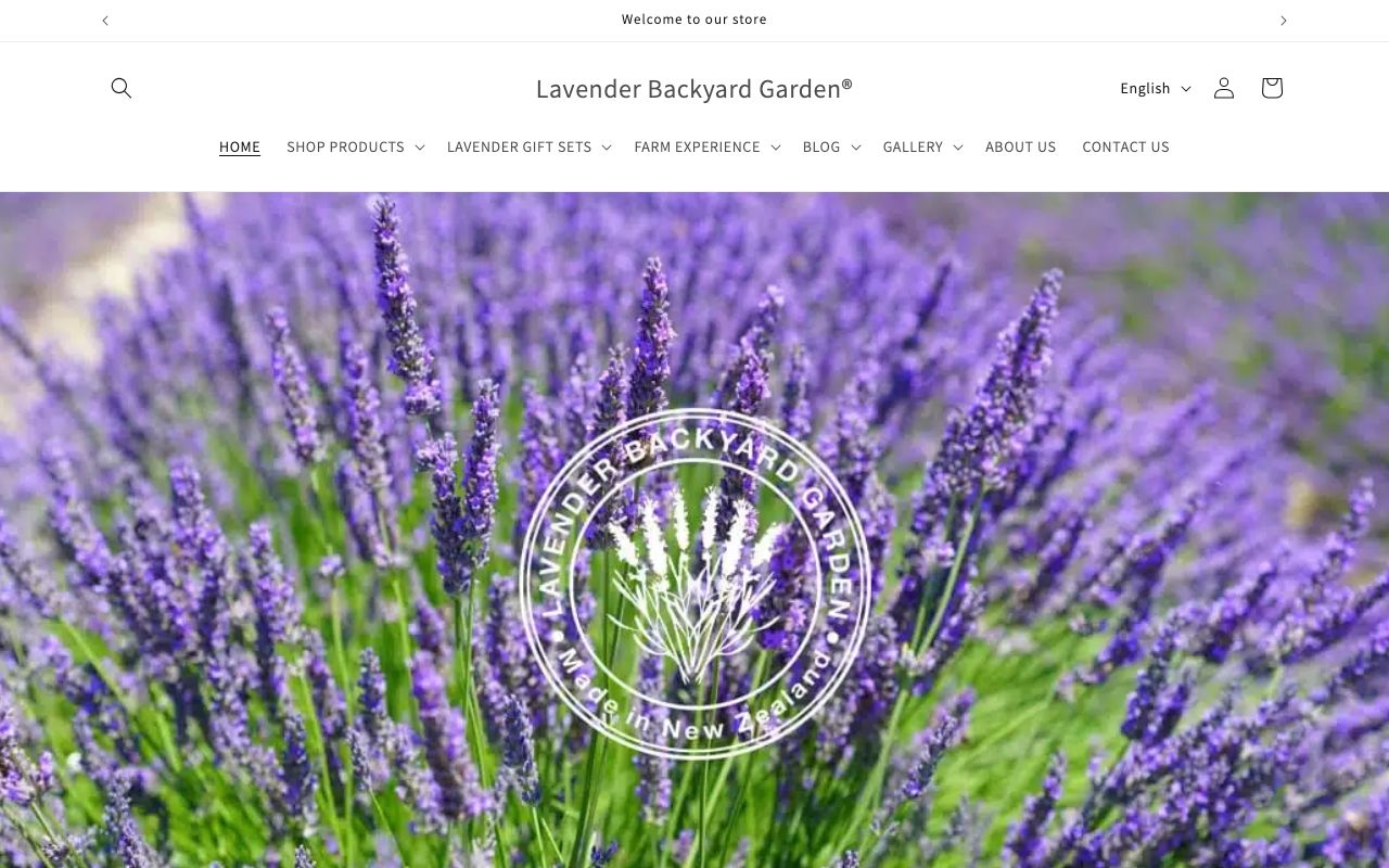 Preview of Lavender Backyard Garden's website