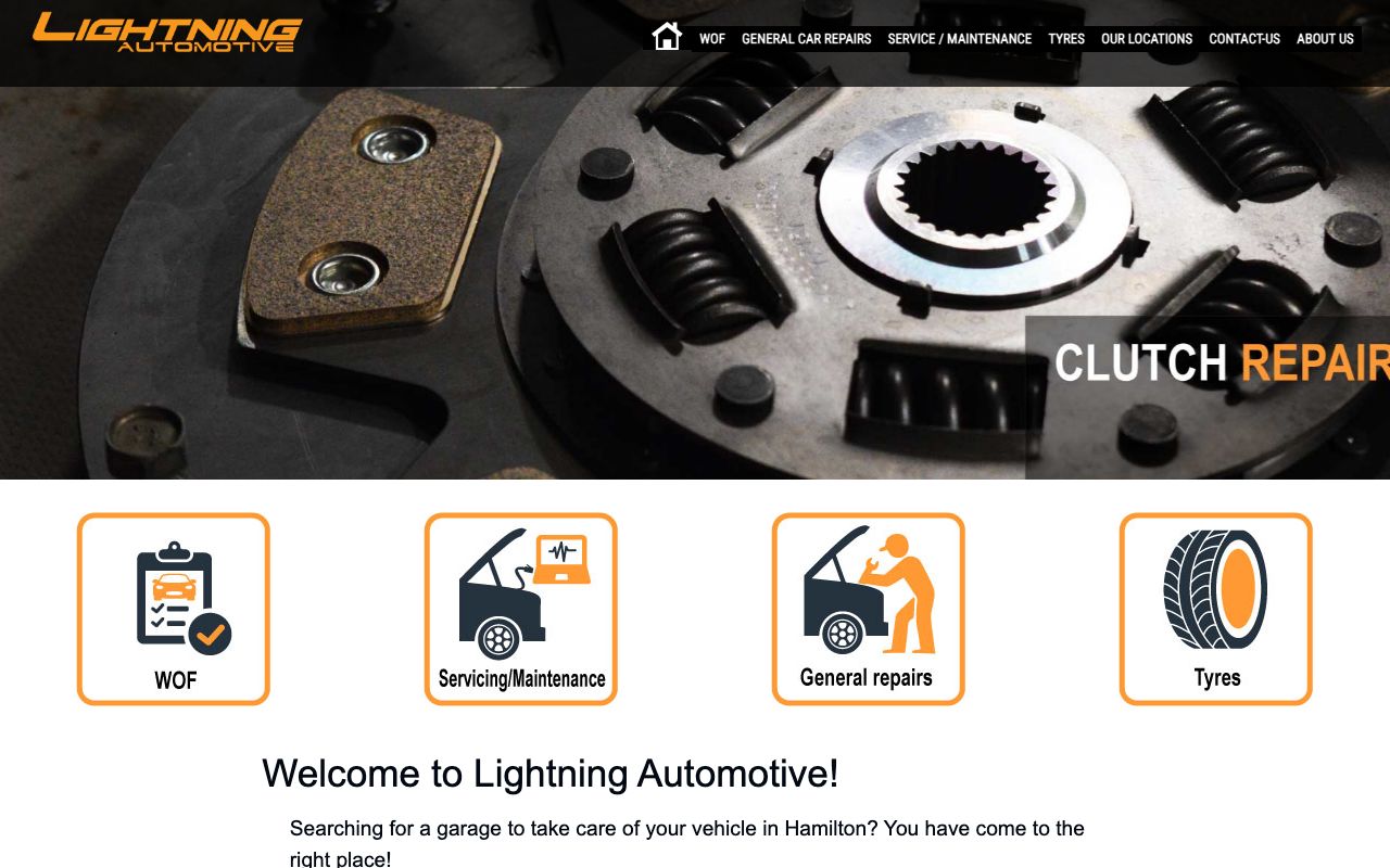 Preview of Lightning Direct's website