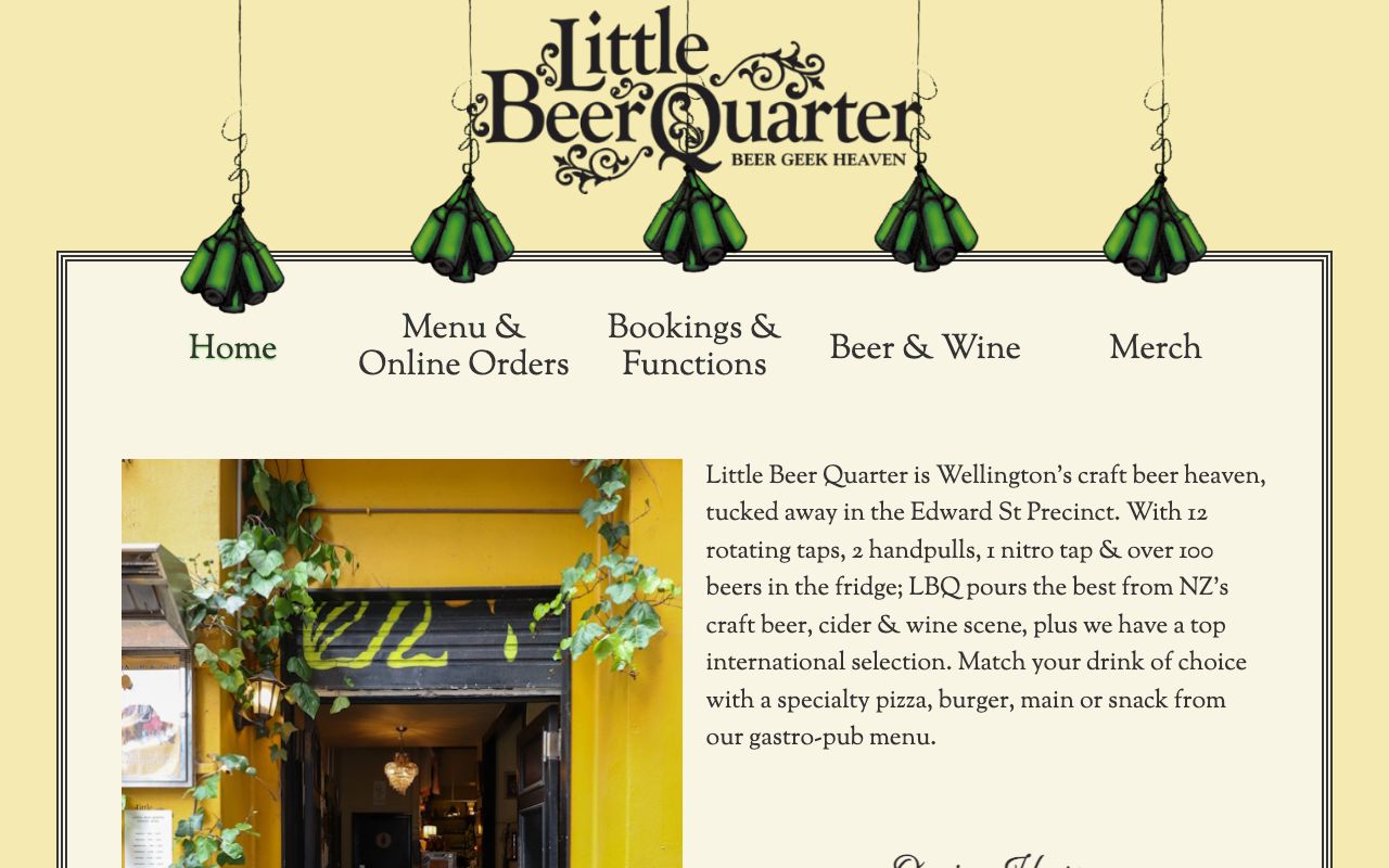 Preview of Little Beer Quarter's website