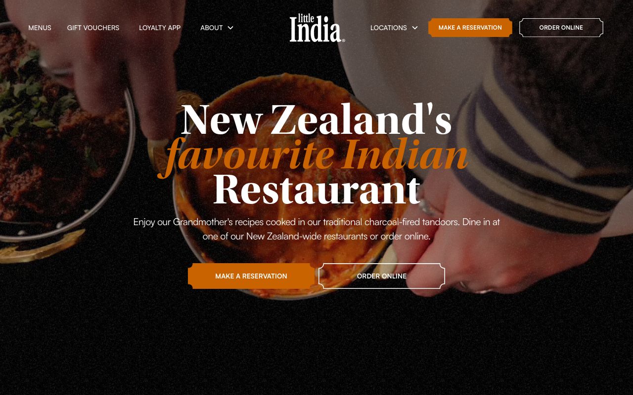 Preview of Little India's website