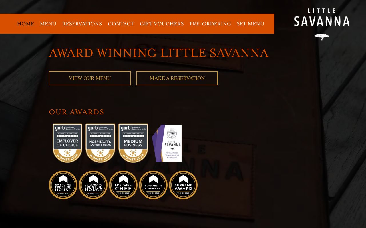 Preview of Little Savanna's website