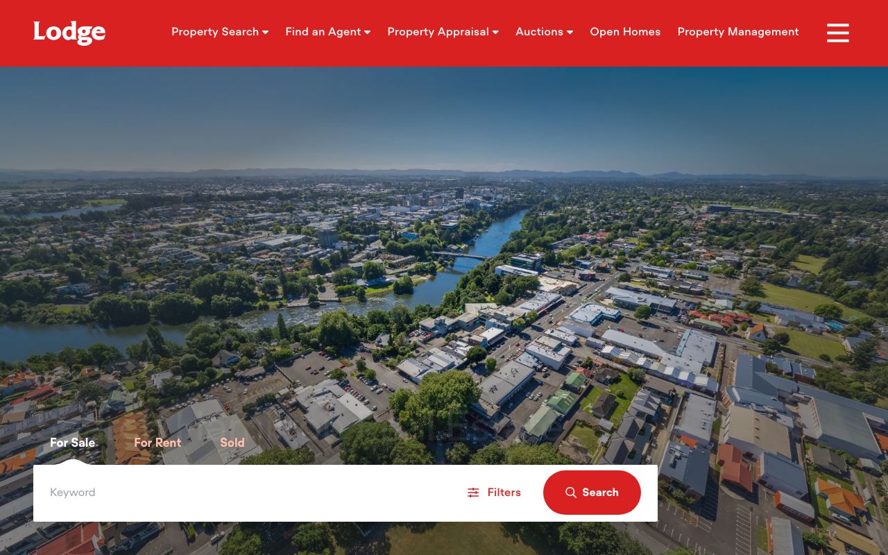 Preview of Lodge Real Estate Hamilton East's website