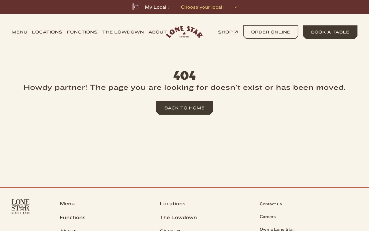 Preview of Lonestar Restaurant & Bar's website