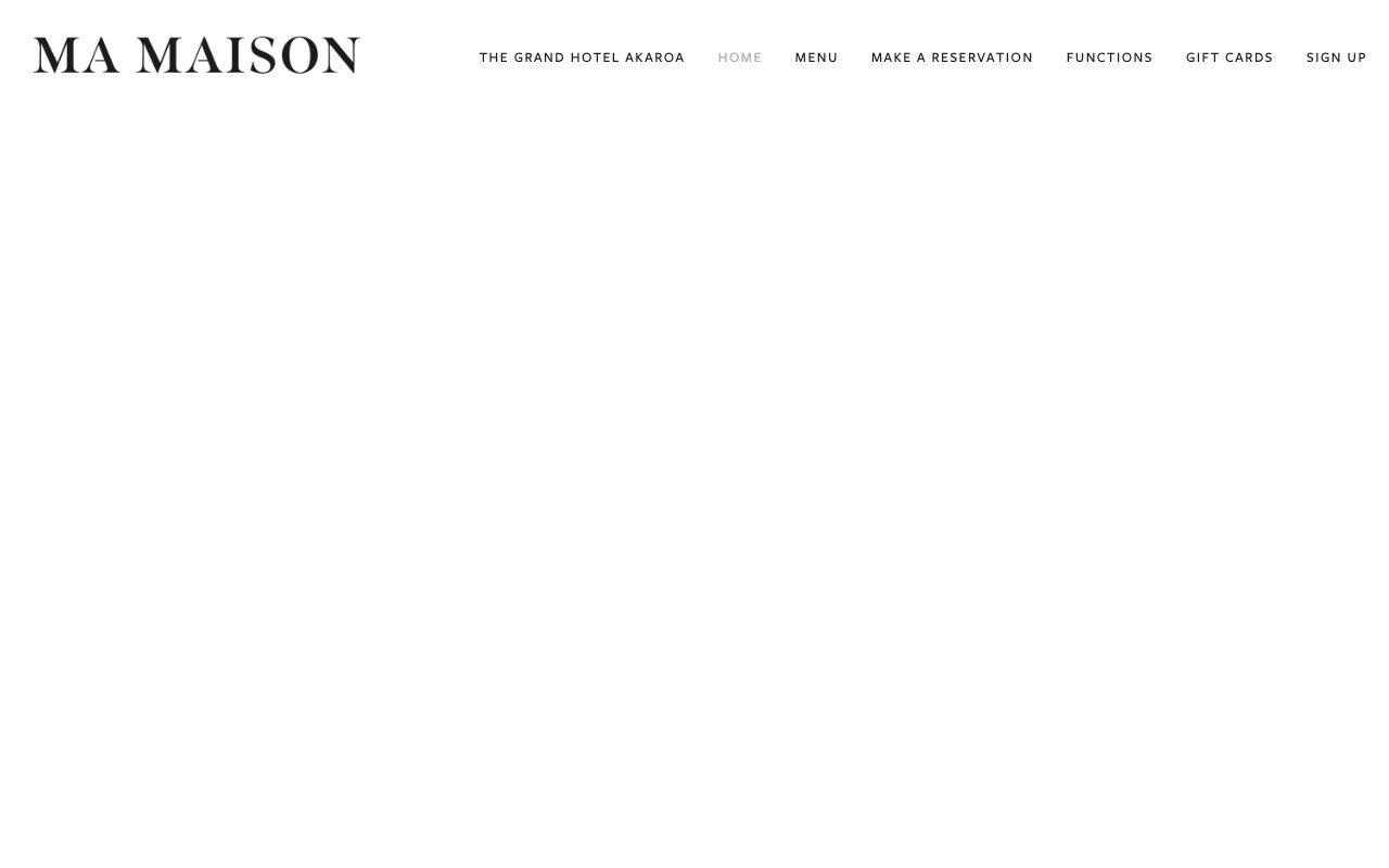 Preview of Ma Maison's website