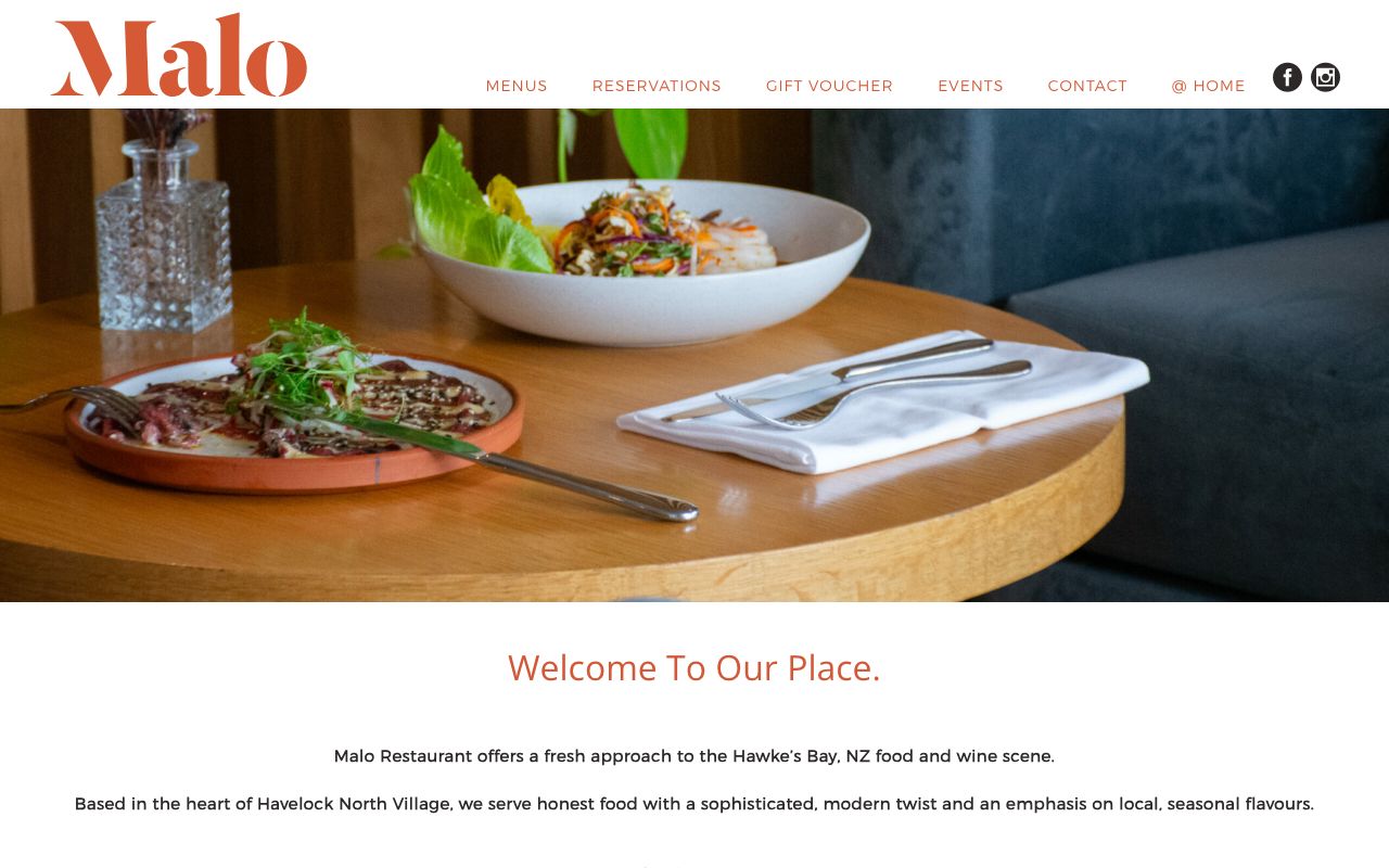 Preview of Malo's website