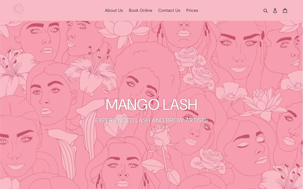 Preview of Mango Lush's website