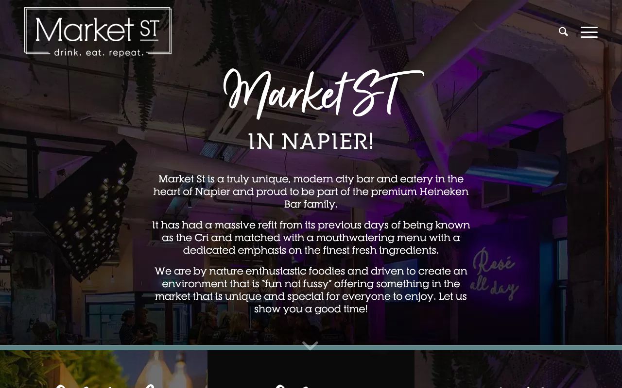 Preview of Market St's website