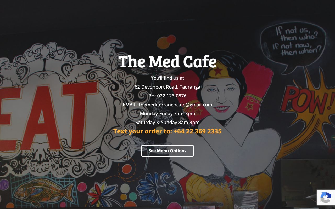 Preview of Mediterraneo Cafe's website