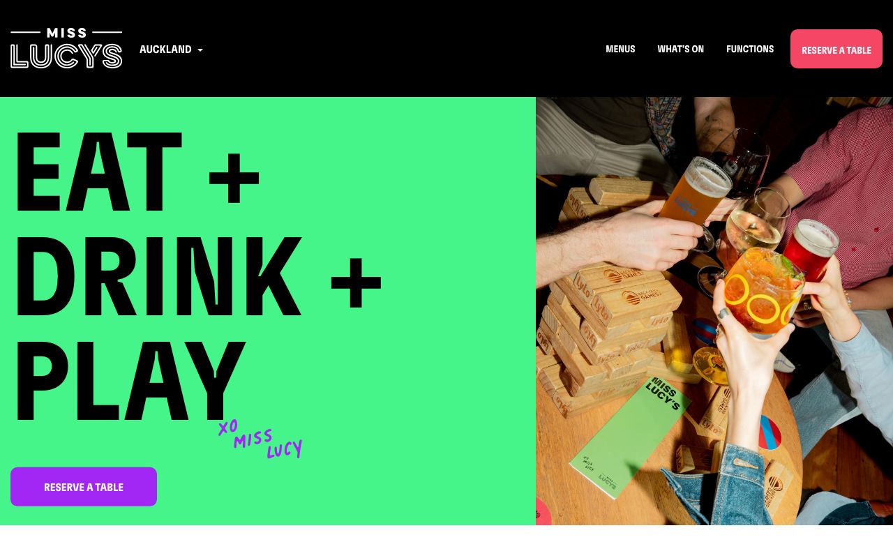 Preview of Miss Lucy’s Restaurant & Bar's website