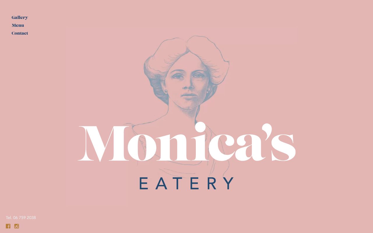 Preview of Monica's Eatery's website