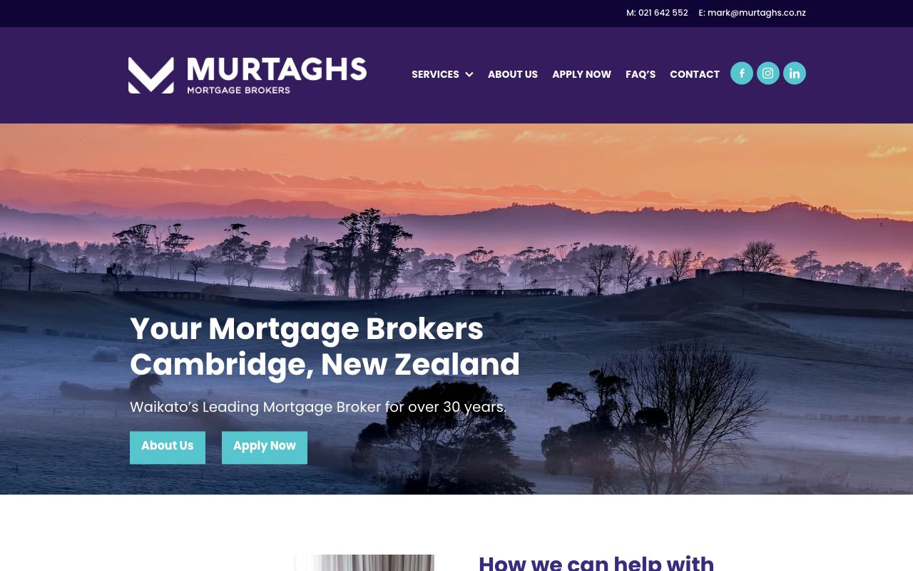 Preview of Murtaghs Mortgage Brokers's website