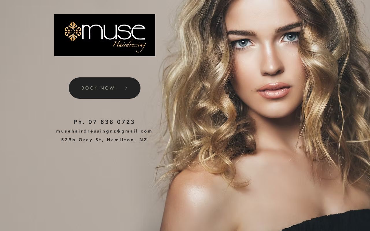 Preview of Muse Hairdressing's website