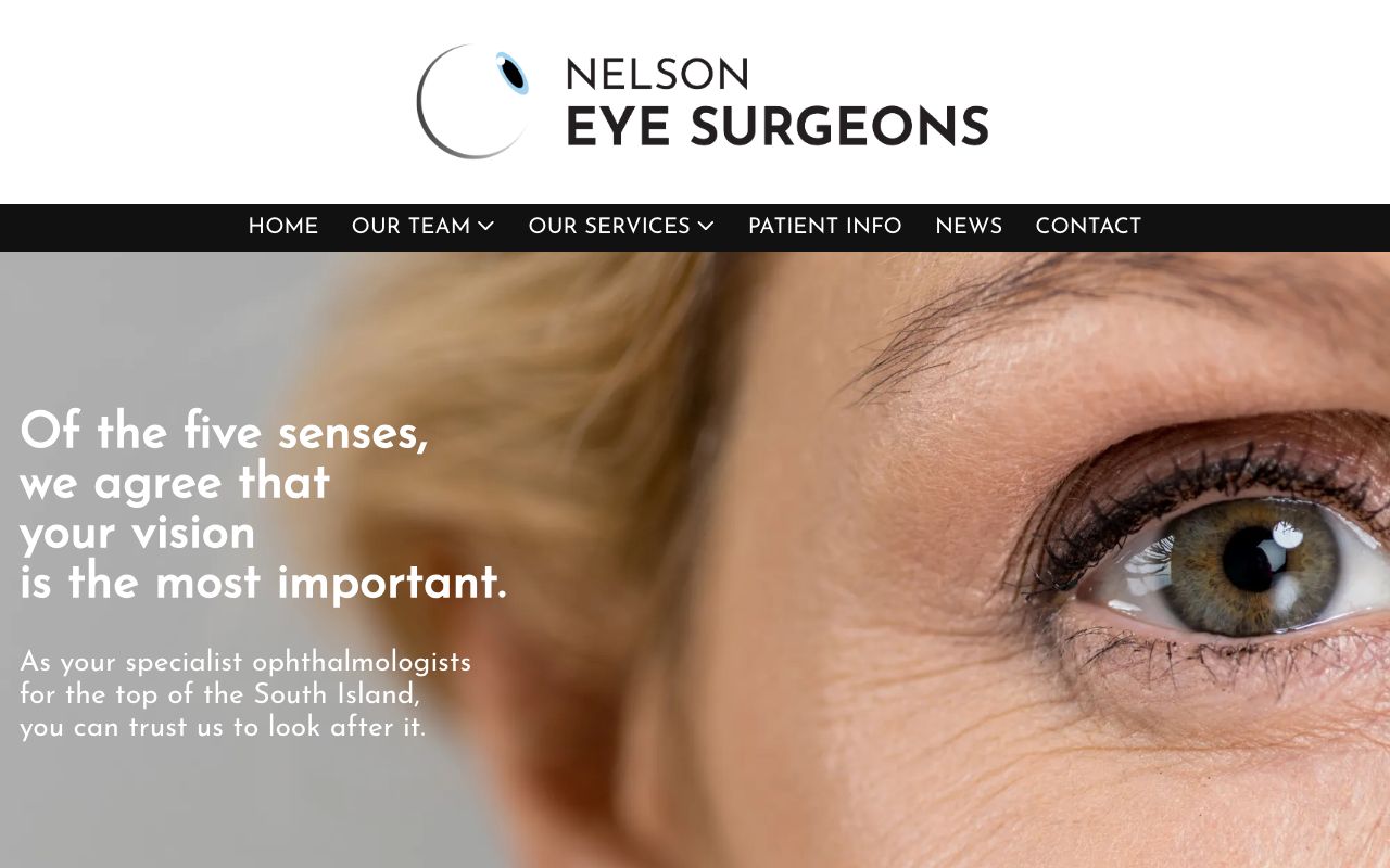Preview of Nelson Eye Surgeons's website